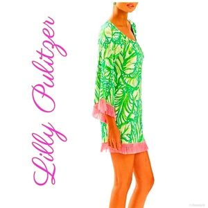 🌸Lilly Pulitzer Getaway Cover up in Toucan Green Coco Loca • L